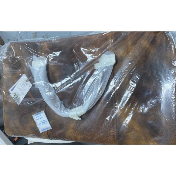 NWT Rustic Tow Handmade Leather Travel Duffle Bag Airplane Under-Seat Carry On - Picture 2 of 6